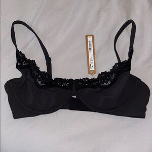 Skims Unlined Scoop Lace Bra
